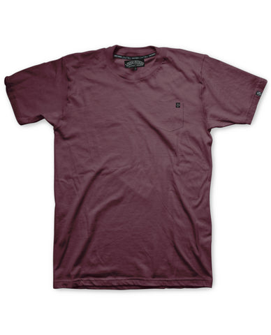 Loose Riders T-Shirt Men - Pocket Burgundy